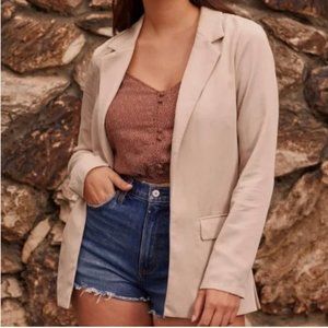 abercrombie drapey blazer